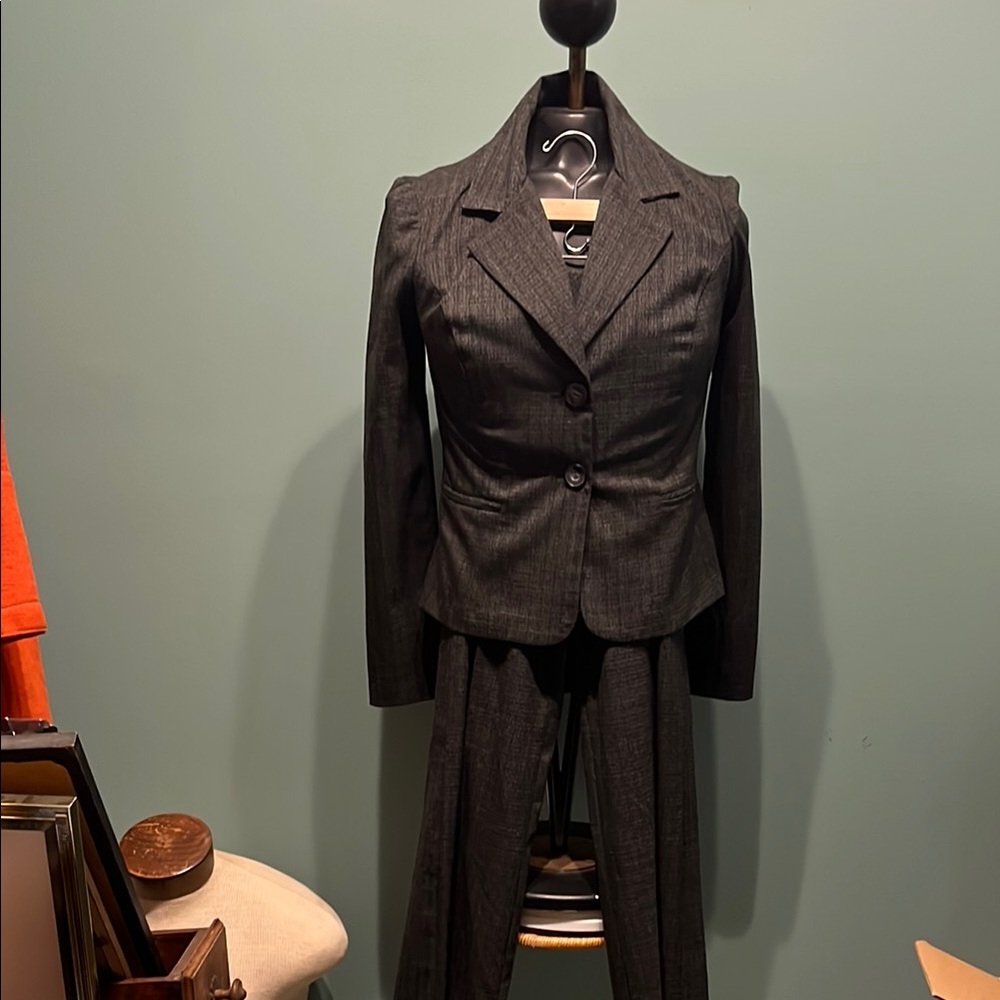 BCX Women's Charcoal Gray Blazer